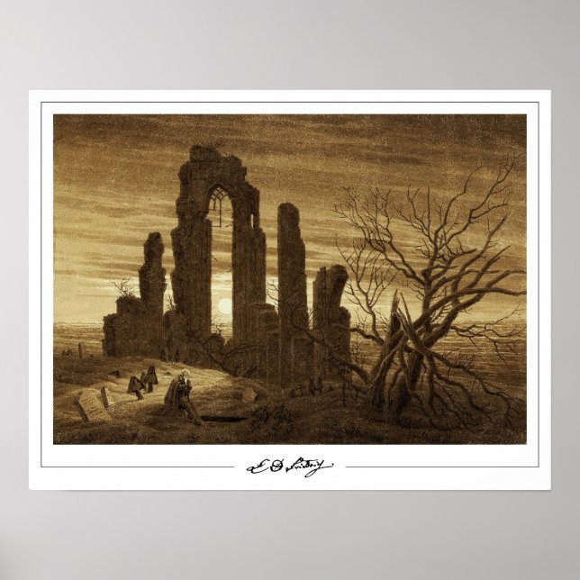 Caspar David Friedrich Zedign Art Poster #19 (Front)