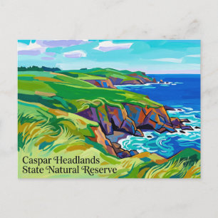 Caspar Headlands State Natural Reserve California Postcard