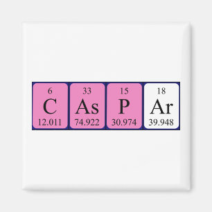 Caspar periodic table name magnet