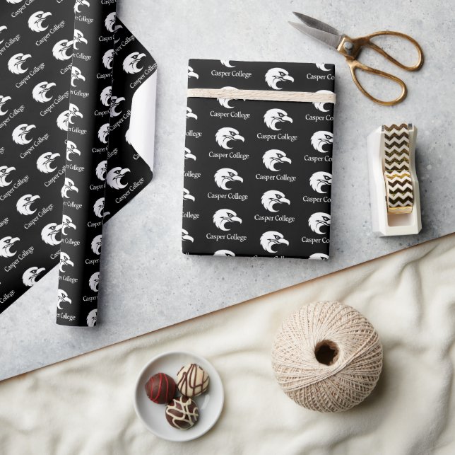 Casper College Text Logo Wrapping Paper (Crafts)