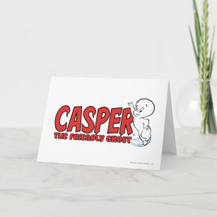 Casper the Friendly Ghost Red Logo 2 Card