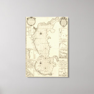 Caspian Sea and Asia 2 Canvas Print