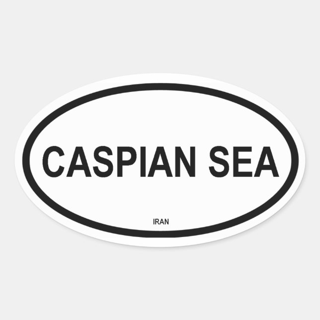 CASPIAN SEA OVAL STICKER (Front)