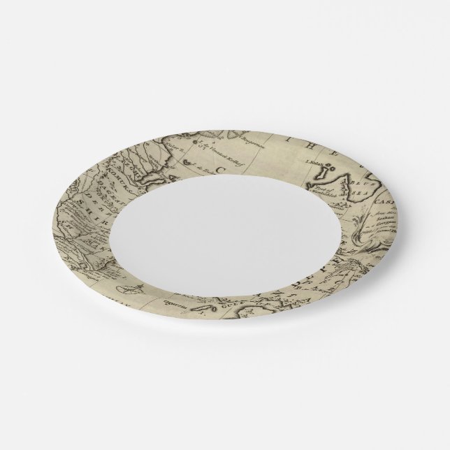Caspian Sea Paper Plate (Angled)