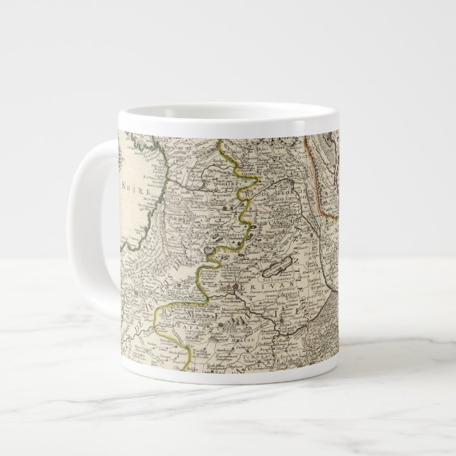 Caspian Sea Region Large Coffee Mug (Front Left)
