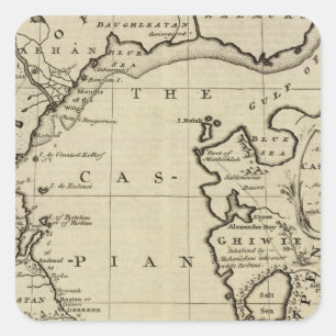 Caspian Sea Square Sticker