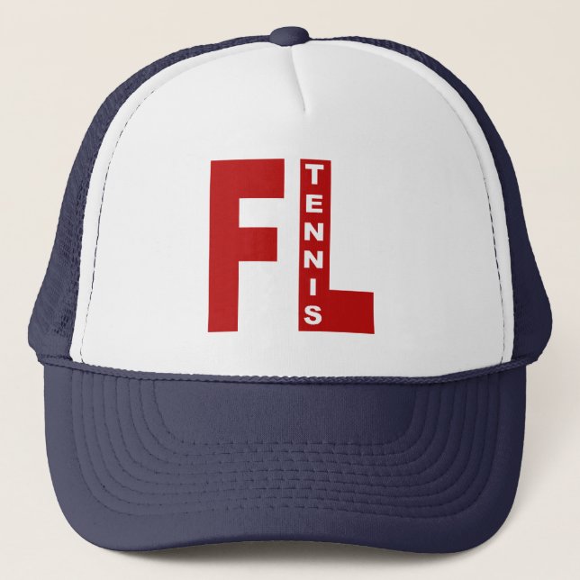 Casquette trucker  blanc marine  FLORIDA  TENNIS Trucker Hat (Front)