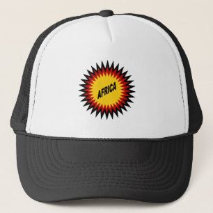 casquette trucker  blanc noir SOLEIL AFRICA Hat