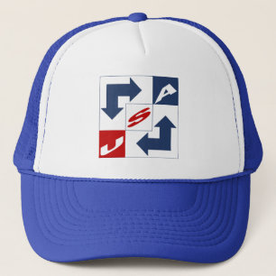CASQUETTE  TRUCKER  BLANC   ROYAL NEW DESIGN  USA HAT