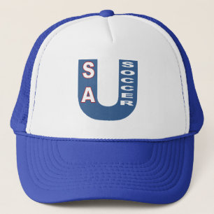 Casquette Trucker blanc/royal USA SOCCER Hat