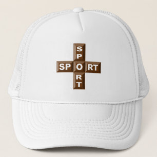 Casquette trucker blanche SPORT CHOCOLAT Hat