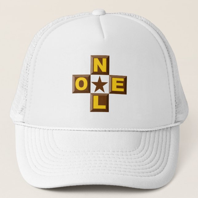 casquette trucker enfant  blanche Design NOEL Hat (Front)