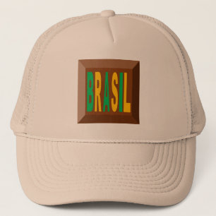 CASQUETTE TRUCKER KAKI BRASIL CHOCOLAT HAT