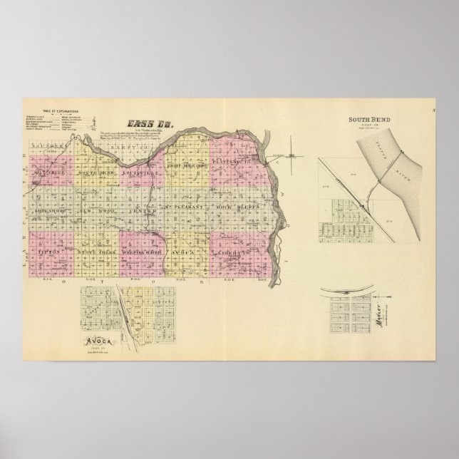 Cass County, Nebraska Poster (Front)