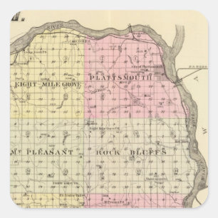 Cass County, Nebraska Square Sticker