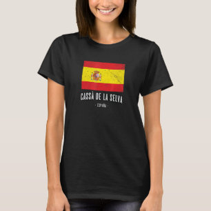 Cass De La Selva Spain Es Flag City - Bandera Ropa T-Shirt