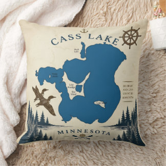 Cass Lake, Minnesota Vacation Home & Gifts Cushion