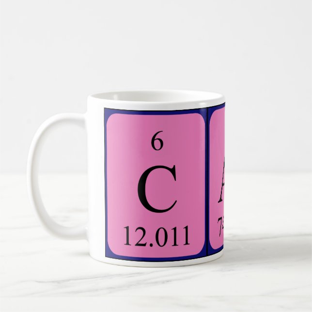 Cass periodic table name mug (Left)