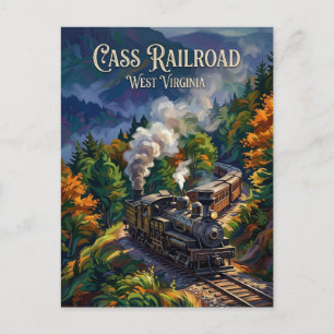 Cass Scenic Railroad State Park West Virginia Postcard