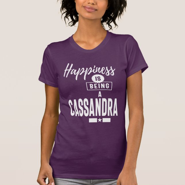 Cassandra Personalised Name Birthday Gift T-Shirt (Front)