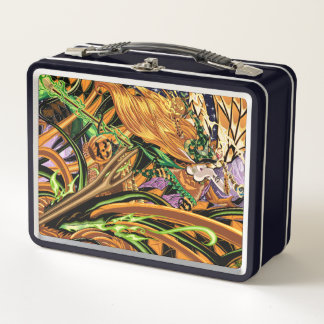 Cassandra Rides the Halloween Dragon w/ WS Logo Metal Lunch Box