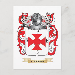 Cassar Coat of Arms (Family Crest) Postcard