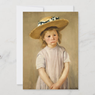 Cassatt Child in Straw Hat Invitation