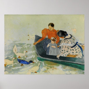 Cassatt - Feeding Ducks 1894 Poster
