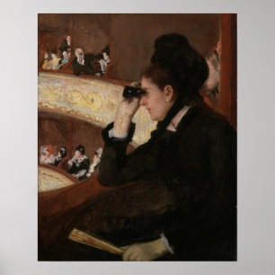 Cassatt - In Loge Poster