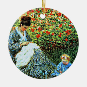 Cassatt - Mother and Sara Admiring Baby Ceramic Tree Decoration