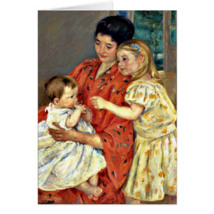 Cassatt - Mother and Sara Admiring the Baby-1901.j
