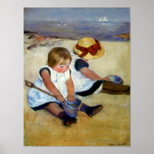 Cassatt's Children on the Beach Poster