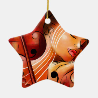 Casselopia - Violin dream Ceramic Tree Decoration