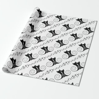 Casseminia - dreamcats with text wrapping paper