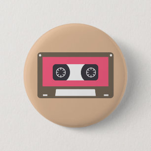 Cassette 6 Cm Round Badge