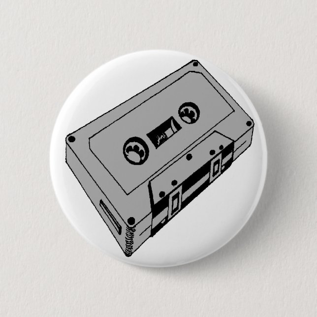CASSETTE 6 CM ROUND BADGE (Front)