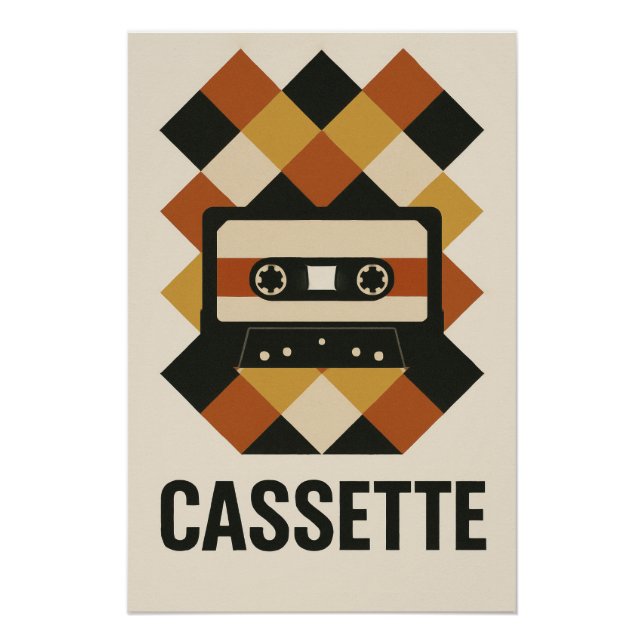 CASSETTE - A graphic explosion of nostalgia Poster (Front)