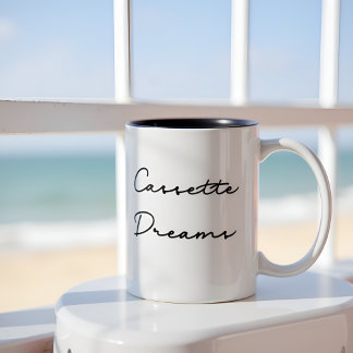 Cassette Dreams Retro Two-Tone Coffee Mug