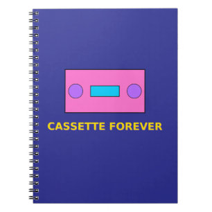 Cassette Forever – Retro Tape Pixel Art Design Notebook