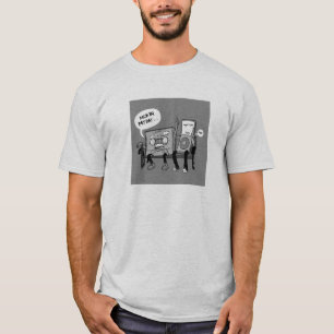 Cassette Grandpa and Ipod Grandson T-Shirt
