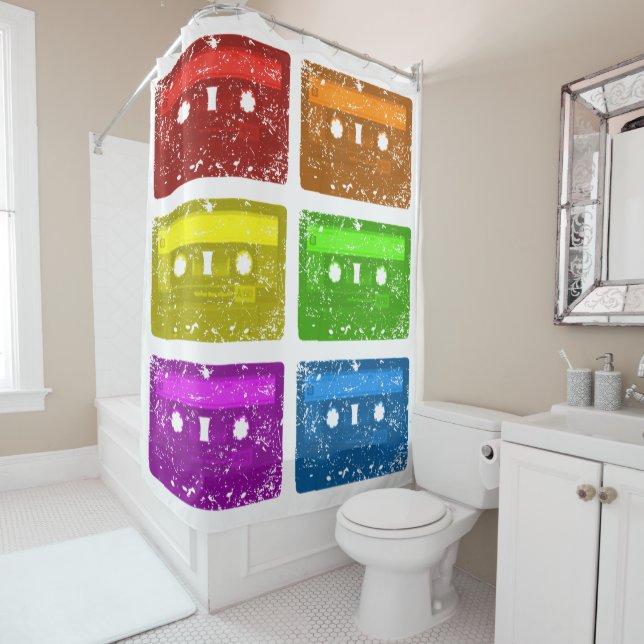 Cassette, I'm this old Shower Curtain (In Situ)