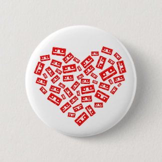 Cassette Love 6 Cm Round Badge