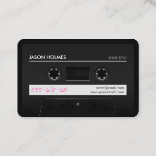 Cassette Mix Tape Retro Cool business card