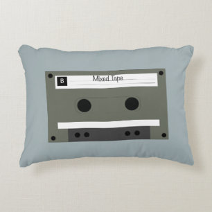 Cassette, Mixed Tape Decorative Cushion