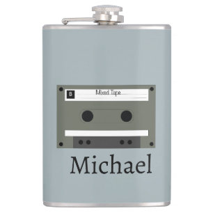 Cassette, Mixed Tape Hip Flask