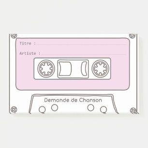 "Cassette" Music Request Post-it Notes