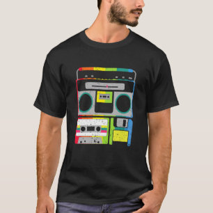 Cassette Recorder 80s 90s Cassette Cintage Retro T-Shirt