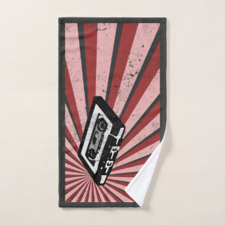cassette, retro, vintage, nerdesign, tape hand towel