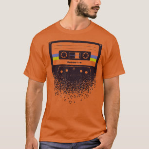 Cassette Swan Song Musical Notes by Tobe Fonseca T-Shirt