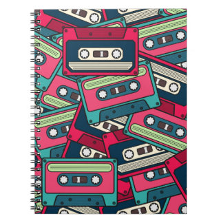 Cassette Tape: Colourful Irregular Pattern. Notebook